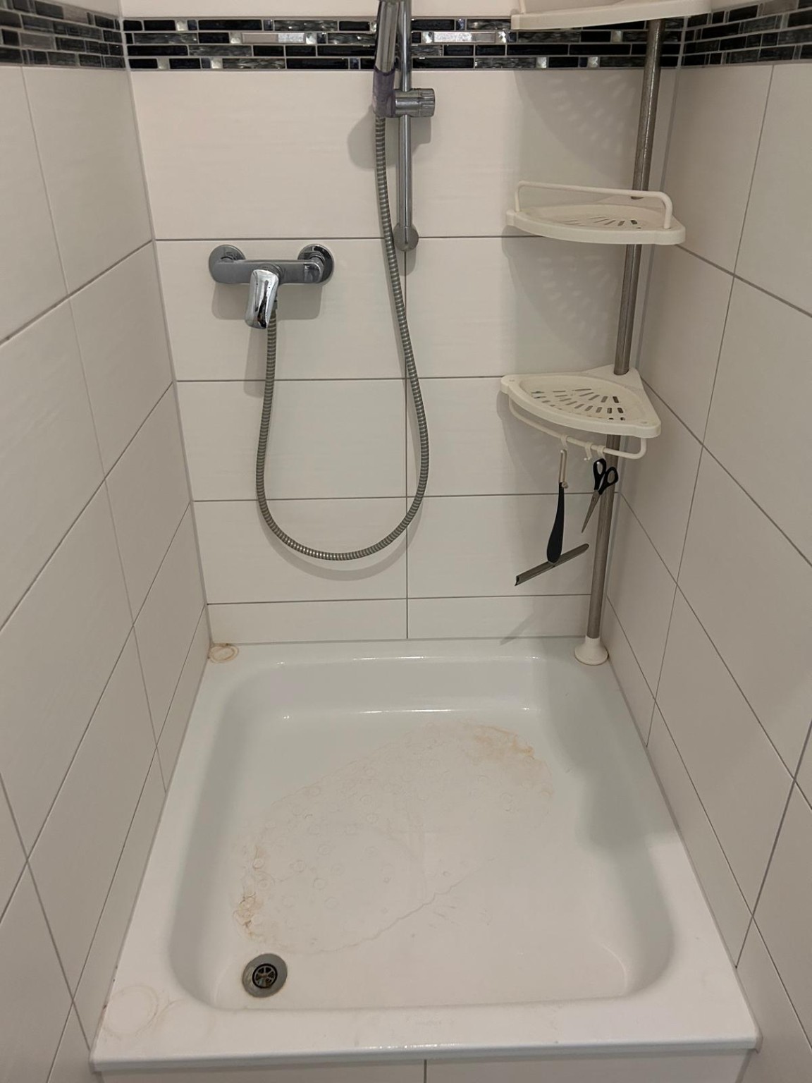Nettoyage de douche · Avant