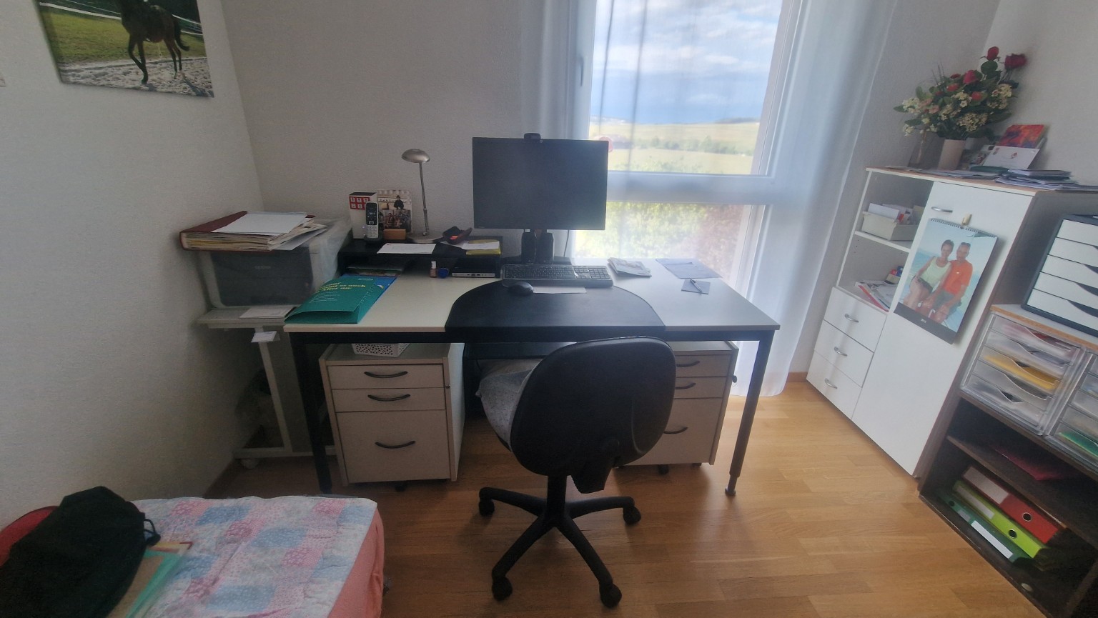 Bureau et affaires à préparer