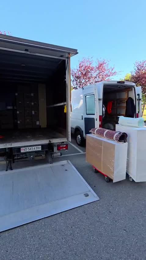 Chargement dans le véhicule