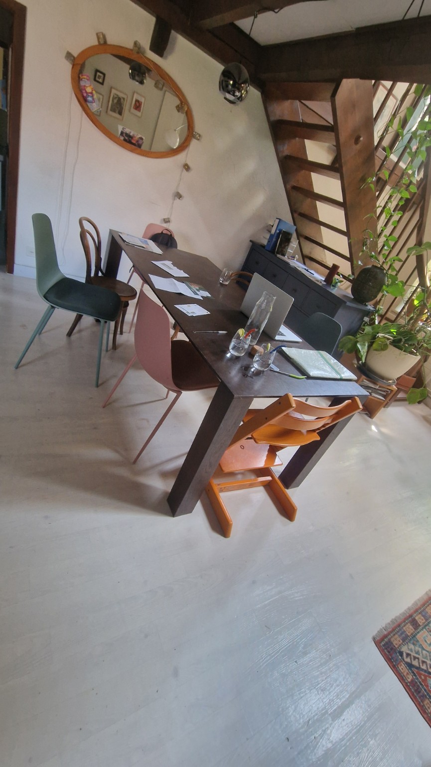 Salle à manger avant le départ